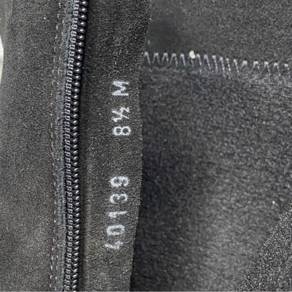 La Canadienne Black Suede Heeled Boot 8 1/2 M - Picture 13 of 16